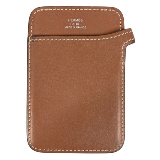 HERMES MagSafe Magsafe Eman Stand Eman Stand Pass Case Card Case Card Case Swift Brown Used