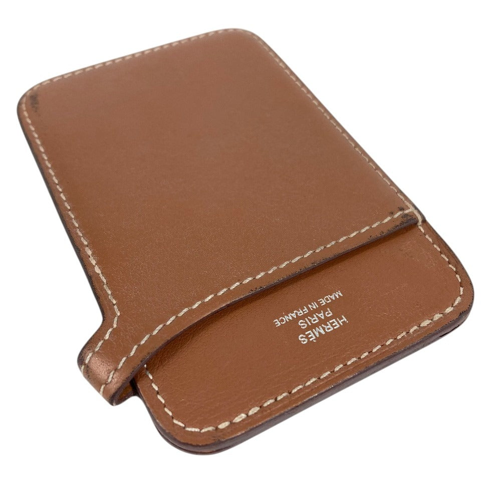 HERMES MagSafe Magsafe Eman Stand Eman Stand Pass Case Card Case Card Case Swift Brown Used