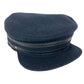 HERMES Serie logo Hat apparel Casquette wool Navy Used