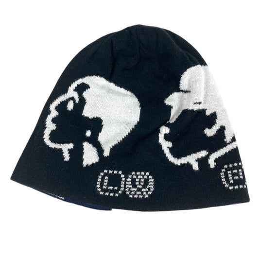LOUIS VUITTON M5259A NIGO Pharrell Williams Beanie LV Fit Friendship beanie hat knit hat knit cap Knit hat cotton Black Used