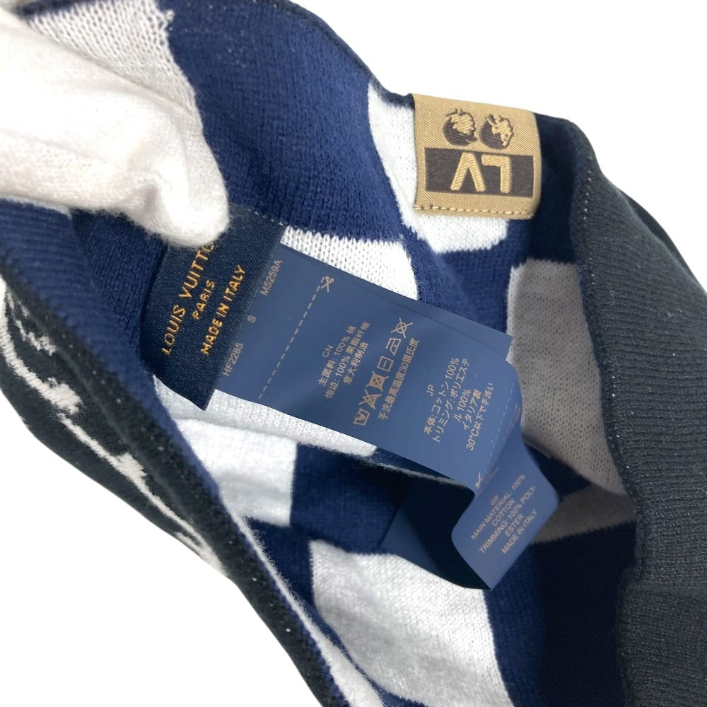 LOUIS VUITTON M5259A NIGO Pharrell Williams Beanie LV Fit Friendship beanie hat knit hat knit cap Knit hat cotton Black Used