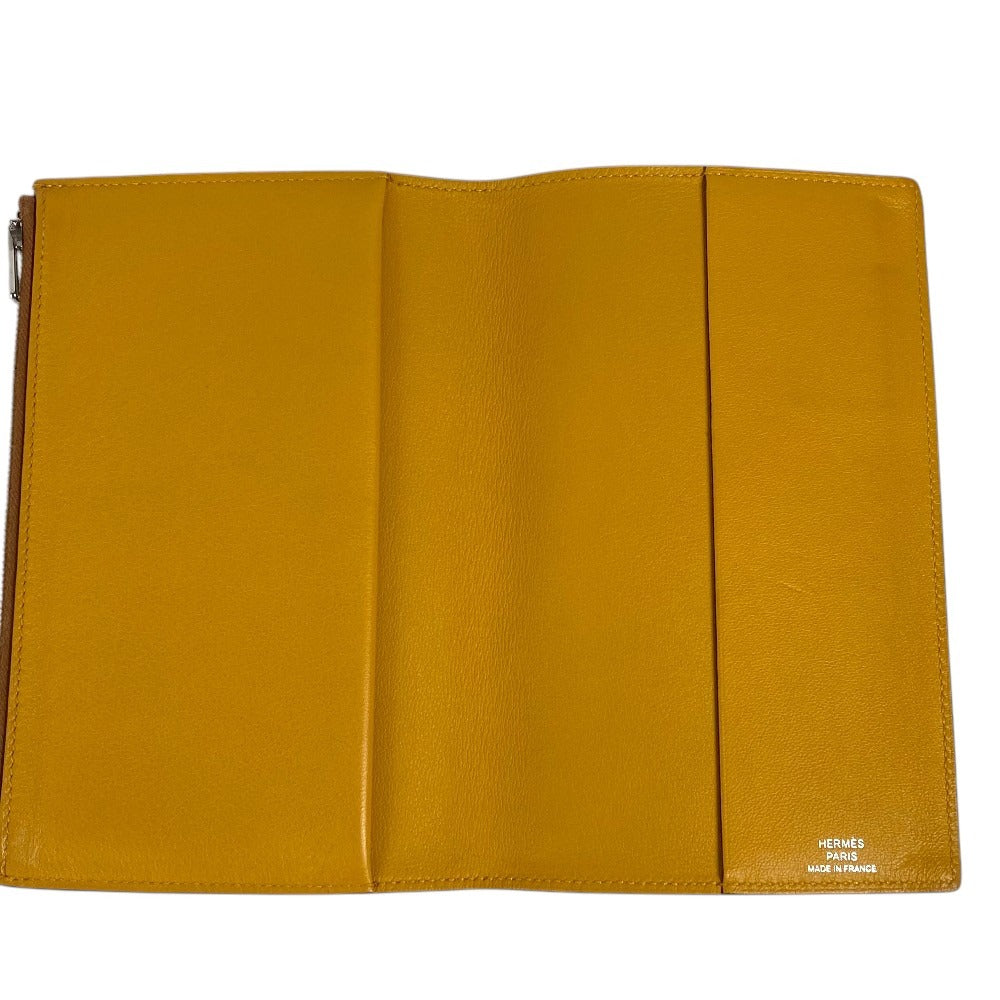 HERMES EA Zip EA Zip PM System planner/organizer with stationery pockets Notebook cover Swift Gold/Mustard Brown/yellow Used