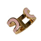 HERMES Pop Ash H Logo Ear Cuff Mini Pierce Accessories Earrings Metal pink/Gold Used