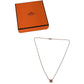 HERMES Pop ash H Pendant "Mini Pop H" by Rocabar Accessories Chain Necklace Necklace Metal pink Used