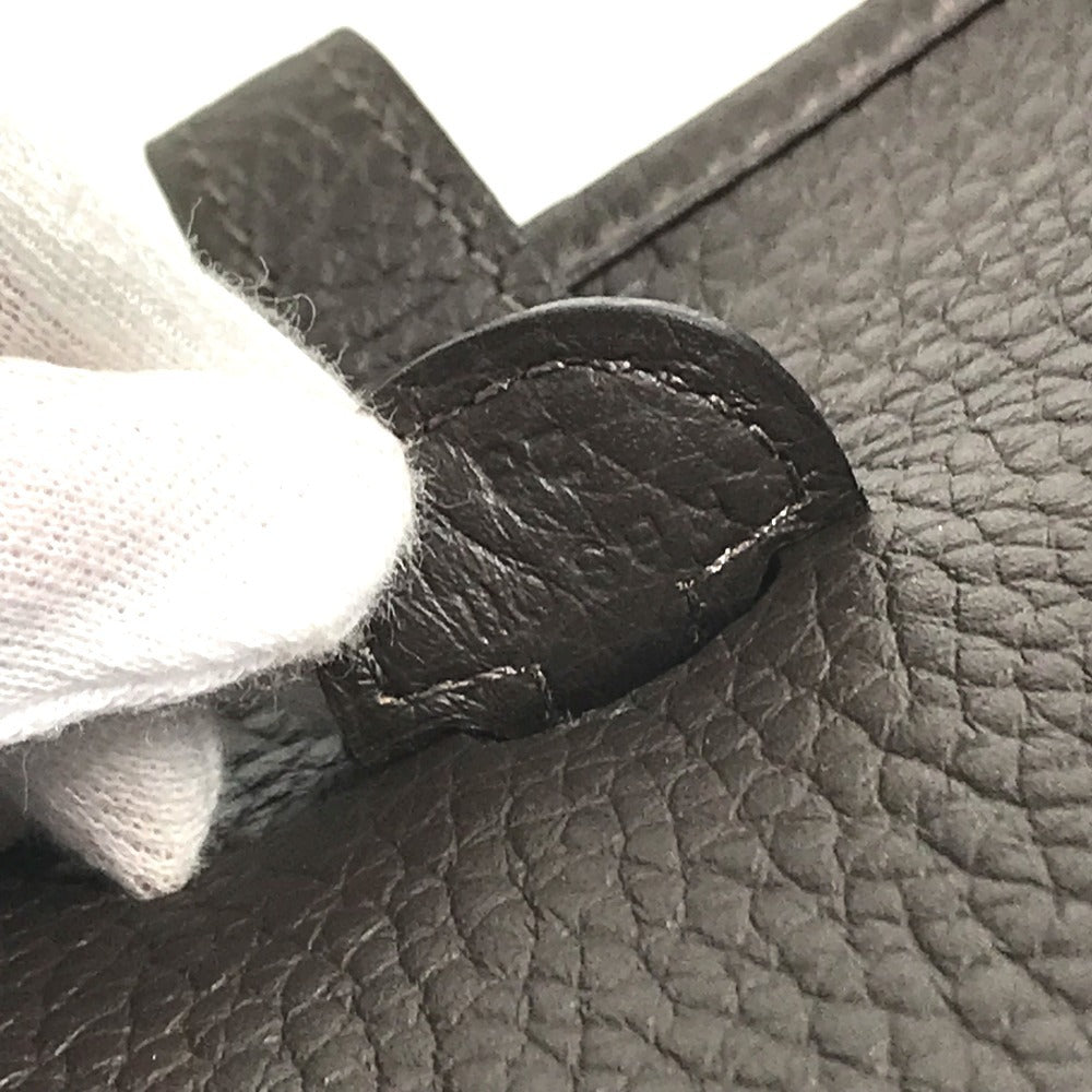 HERMES Evelyne23 Evelyne 23 Crossbody bag with perforated logo Shoulder Bag Taurillon Clemence Evennes Brown/GoldHardware Used
