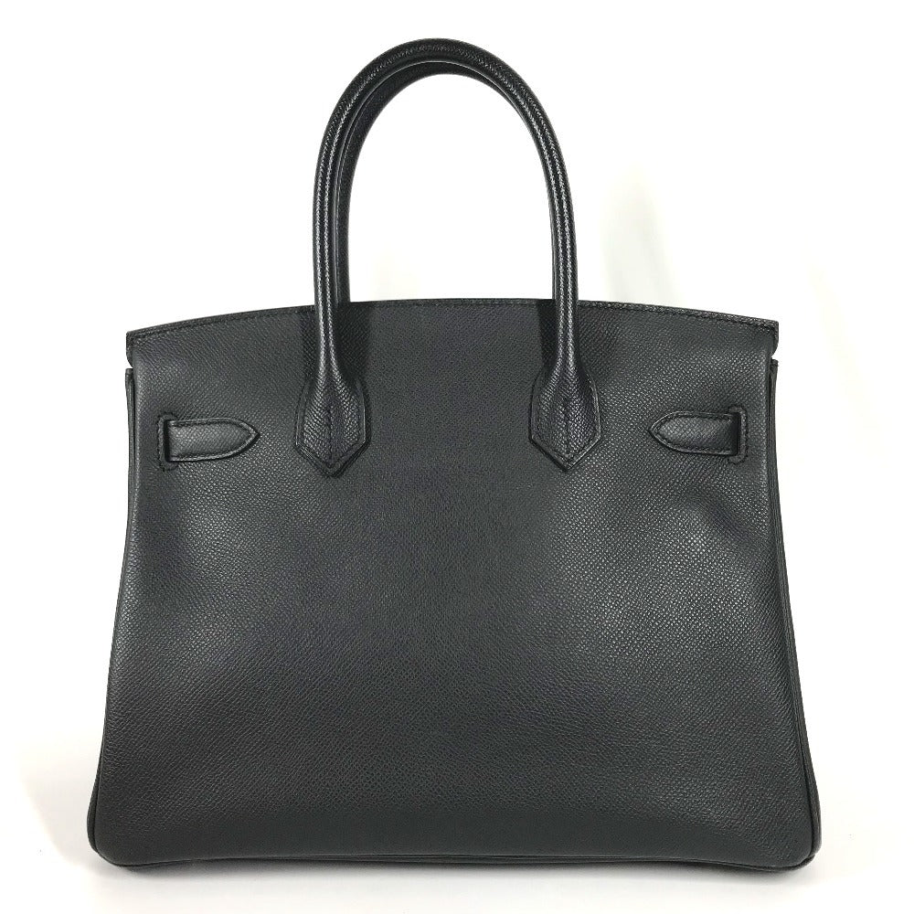 HERMES Birkin30 Birkin 30 Bag Tote Bag Hand Bag Epsom Black/SilverHardware Used