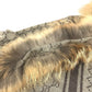 GUCCI GG logo Fur shawl, shawl, tippet All-over print stole/shawl scarf with fringe shawl wool / silk Brown Used