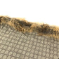 GUCCI GG logo Fur shawl, shawl, tippet All-over print stole/shawl scarf with fringe shawl wool / silk Brown Used