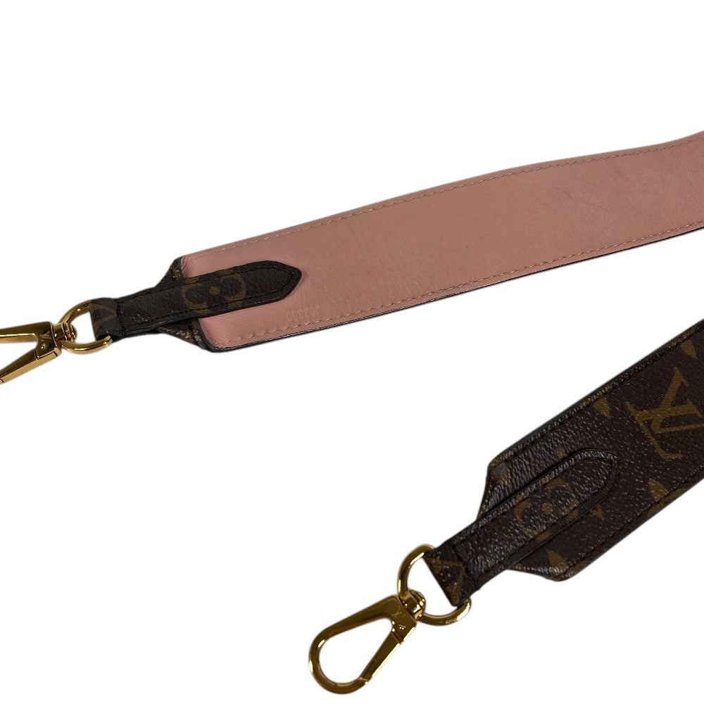 LOUIS VUITTON J02330 Monogram Shoulder strap (nonadjustable, width 1.6") Shoulder strap MonogramCanvas Rose poodle pink/Brown Used