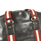 BALLY logo Bag, Tote Bag, Travel Bag, Shoulder Bag Duffle Bag Leather Brown/Red Used
