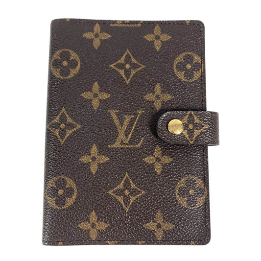 LOUIS VUITTON R20005 Monogram AgendaPM Agenda PM System notebook stationery Notebook cover MonogramCanvas Brown Used