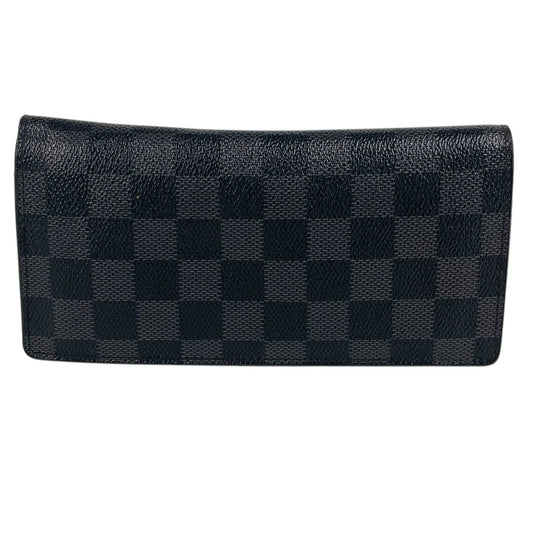 LOUIS VUITTON N62665 Damier Graphite Portefeuilles Brazza Portefeuille Brazza Wallet Wallet Long Wallet DamierGraphiteCanvas Black Used