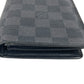 LOUIS VUITTON N62665 Damier Graphite Portefeuilles Brazza Portefeuille Brazza Wallet Wallet Long Wallet DamierGraphiteCanvas Black Used