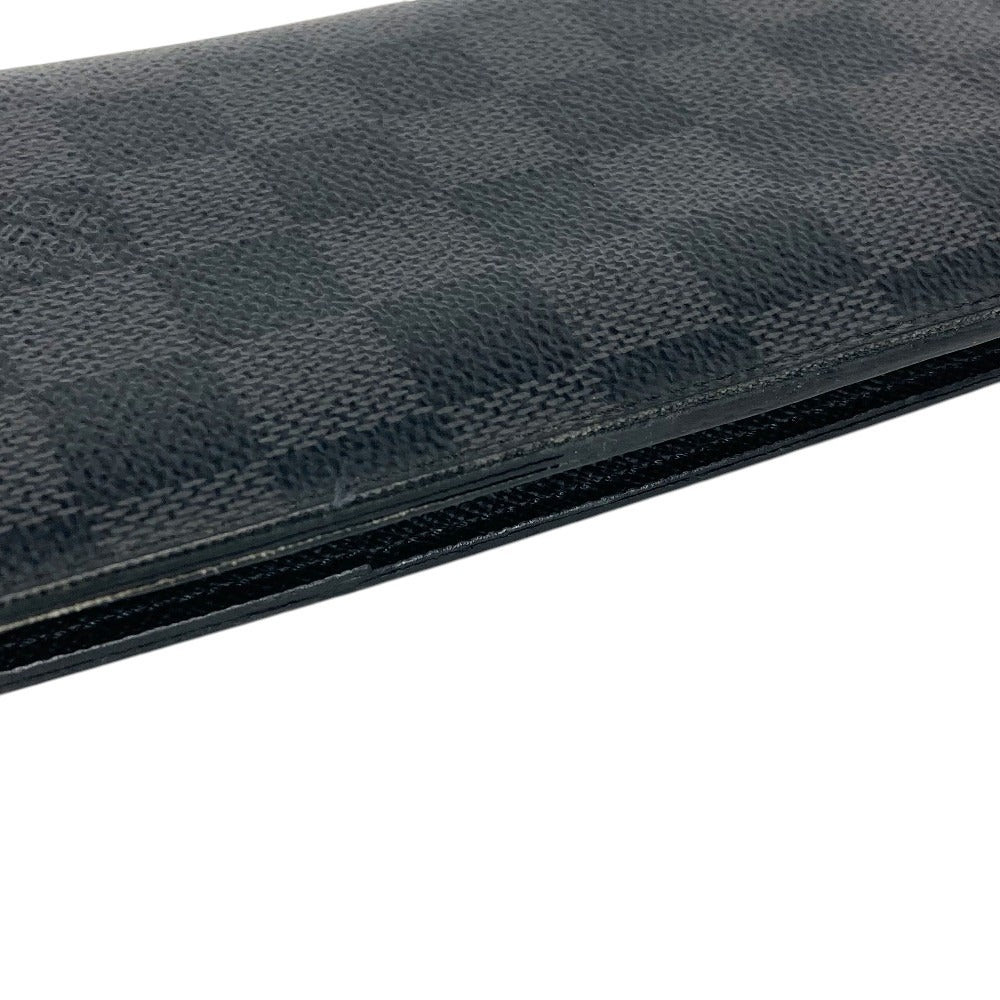 LOUIS VUITTON N62665 Damier Graphite Portefeuilles Brazza Portefeuille Brazza Wallet Wallet Long Wallet DamierGraphiteCanvas Black Used