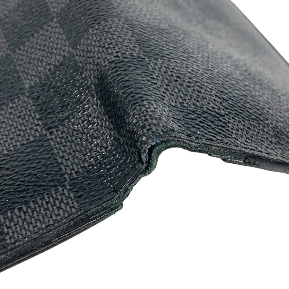 LOUIS VUITTON N62665 Damier Graphite Portefeuilles Brazza Portefeuille Brazza Wallet Wallet Long Wallet DamierGraphiteCanvas Black Used