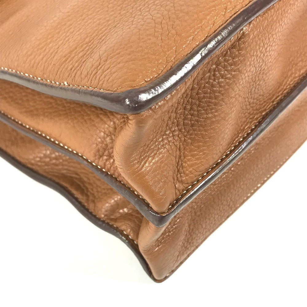 HERMES Sac à de Peches 41 Sac à de Peches 41 Handbag, flap briefcase, document bag Business bag Taurillon Clemence Brown/GoldHardware Used