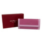 Salvatore Ferragamo Logo Bicolor Wallet Long Wallet Flap Long Wallet Leather pink Used
