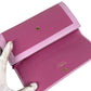 Salvatore Ferragamo Logo Bicolor Wallet Long Wallet Flap Long Wallet Leather pink Used