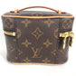 LOUIS VUITTON M44936 Monogram Nice Nano Handbag, Makeup Pouch, Cosmetic Pouch Cosmetics Pouch MonogramCanvas Brown Used