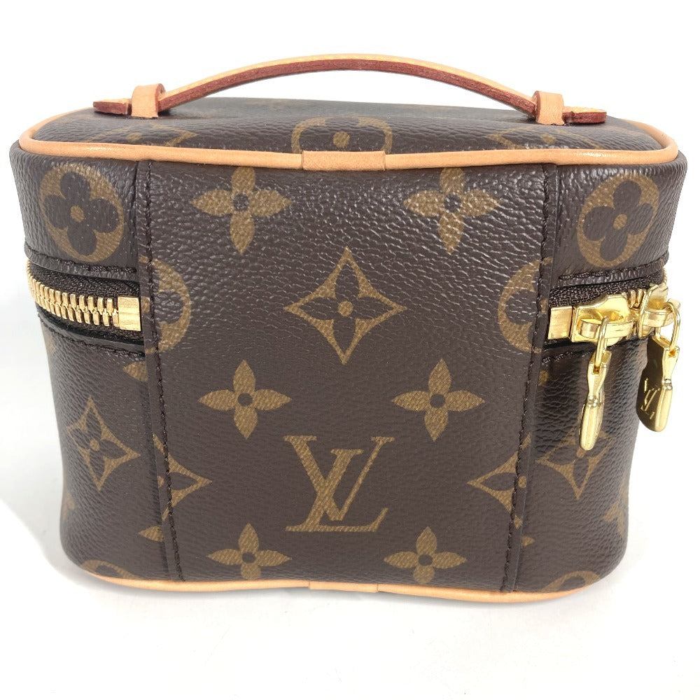 LOUIS VUITTON M44936 Monogram Nice Nano Handbag, Makeup Pouch, Cosmetic Pouch Cosmetics Pouch MonogramCanvas Brown Used