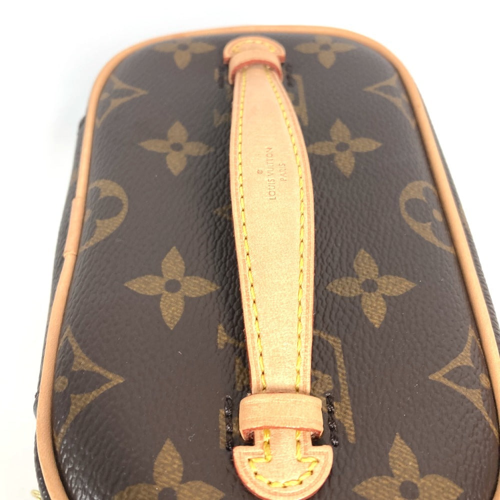 LOUIS VUITTON M44936 Monogram Nice Nano Handbag, Makeup Pouch, Cosmetic Pouch Cosmetics Pouch MonogramCanvas Brown Used