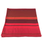 HERMES Plaid Logo Miscellaneous goods Blanket Interior Throw Plaid blanket Cashmere Red/Orange Used