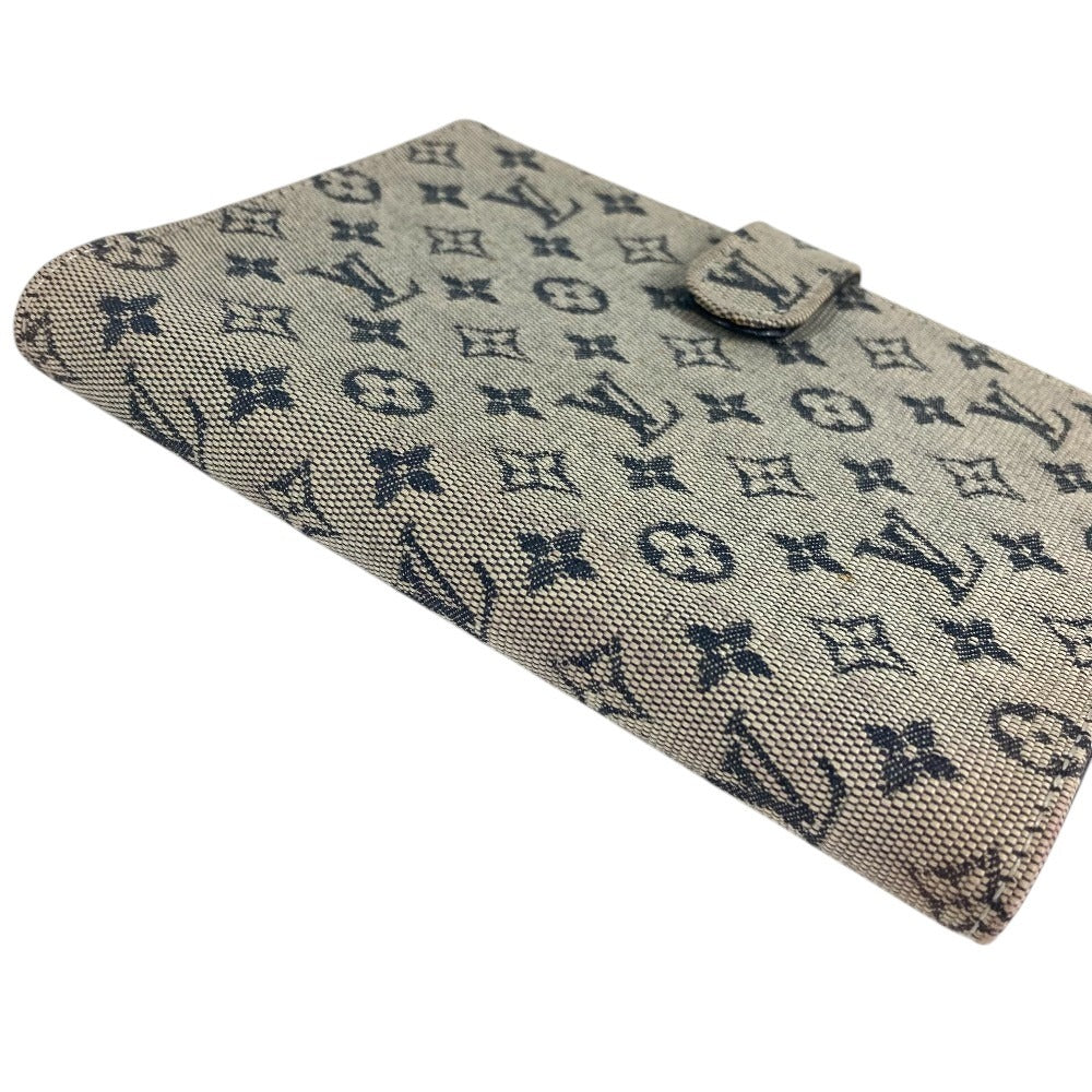 LOUIS VUITTON R20910 Monogram mini AgendaPM Agenda PM System planner with card pockets, bi-fold stationery. Notebook cover Monogram Mini Canvas blue Used