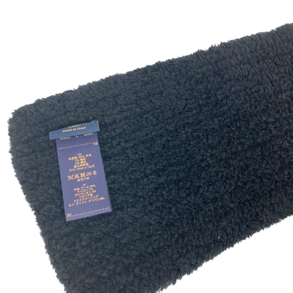 LOUIS VUITTON M90804 LV Mini Comfy Scarf Only Knitted tippet Scarf wool / Nylon Black Used
