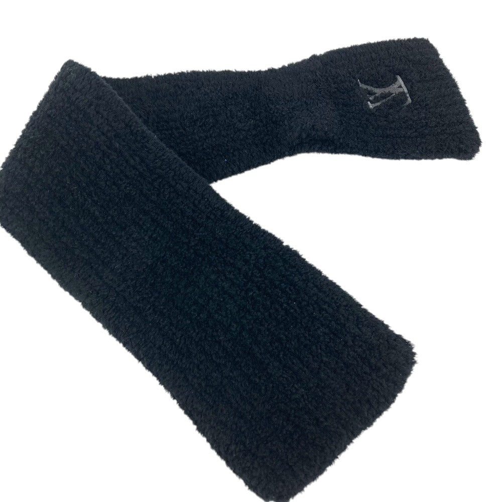 LOUIS VUITTON M90804 LV Mini Comfy Scarf Only Knitted tippet Scarf wool / Nylon Black Used