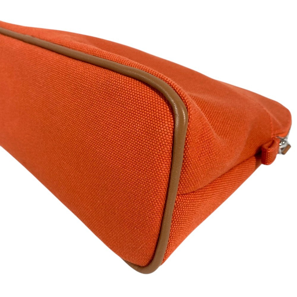 HERMES H104774M Boide Pouch MM Boide Pouch MM Accessory case makeup pouch Cosmetics Pouch Pouch cotton Orange Feu Orange Used