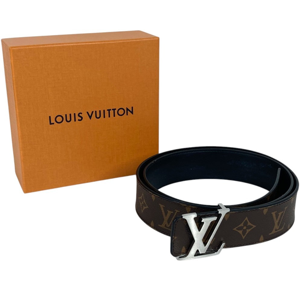 LOUIS VUITTON M9821S Monogram LV Initials Monogram Belt, 40mm Belt for bottoms belt MonogramCanvas Black Used