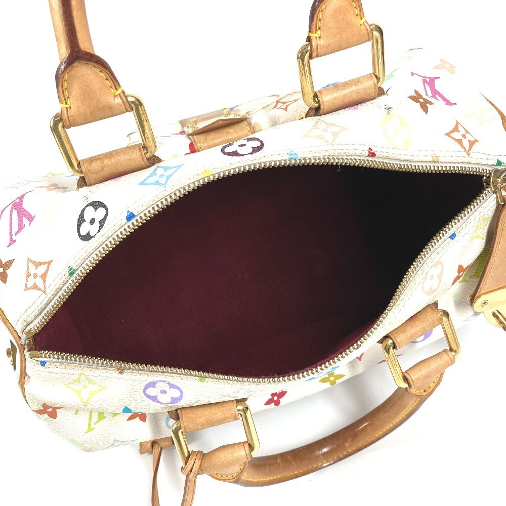 LOUIS VUITTON M92643 モノグラムマルチカラー スピーディ30 スピーディ 30 カバン ミニボストンバッグ ハンドバッグ モノグラムマルチカラーキャンバス レディース ブロン ホワイト