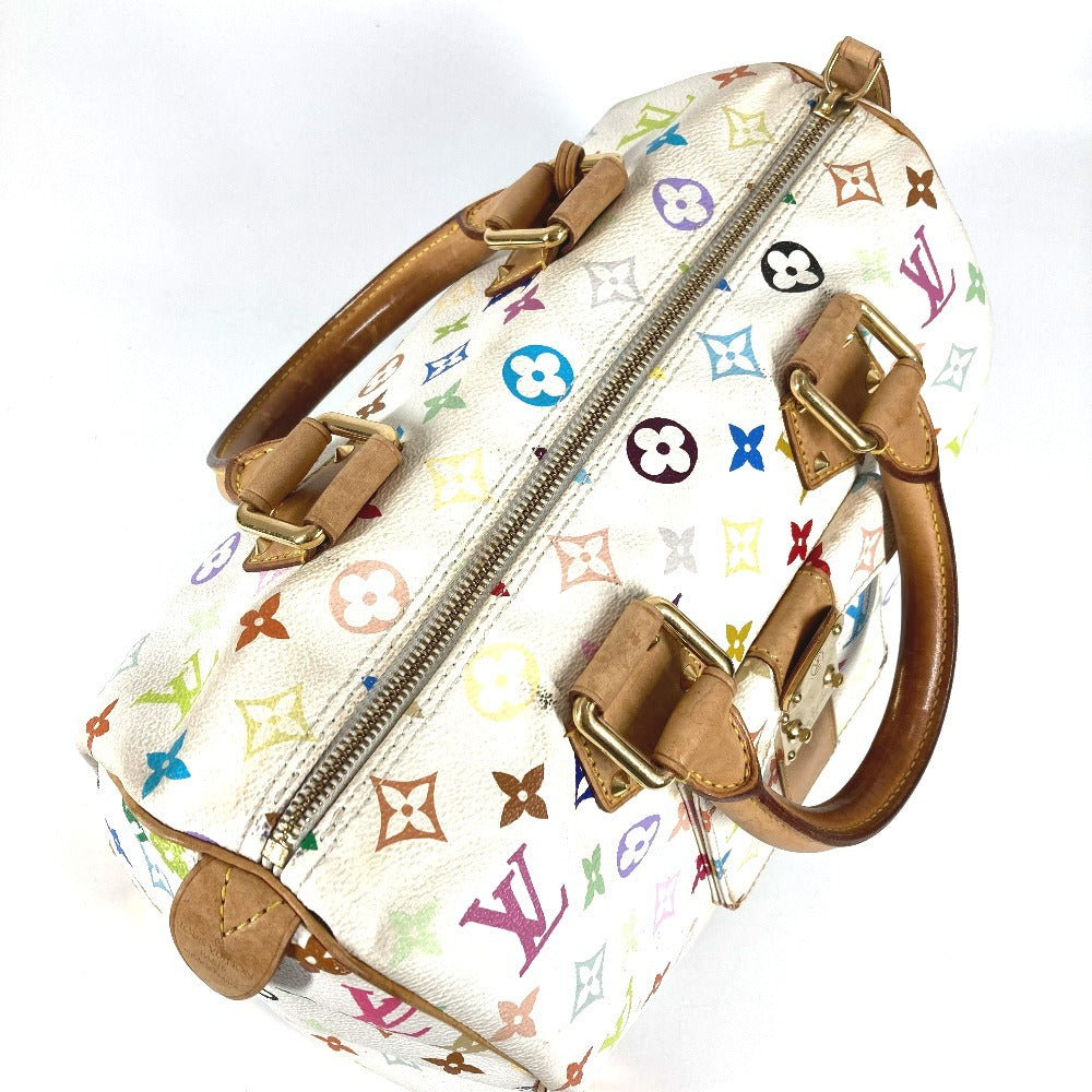 LOUIS VUITTON M92643 モノグラムマルチカラー スピーディ30 スピーディ 30 カバン ミニボストンバッグ ハンドバッグ モノグラムマルチカラーキャンバス レディース ブロン ホワイト