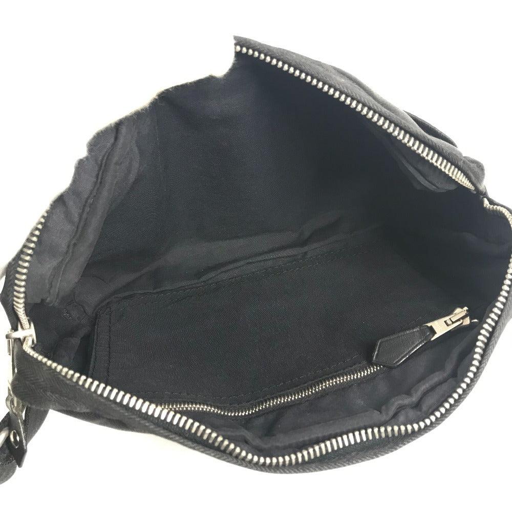 HERMES アカプルコ サンチュール カバン クロス ショルダーバッグ ウエストバッグ ボディバッグ ポリアミド ユニセックス ブラック