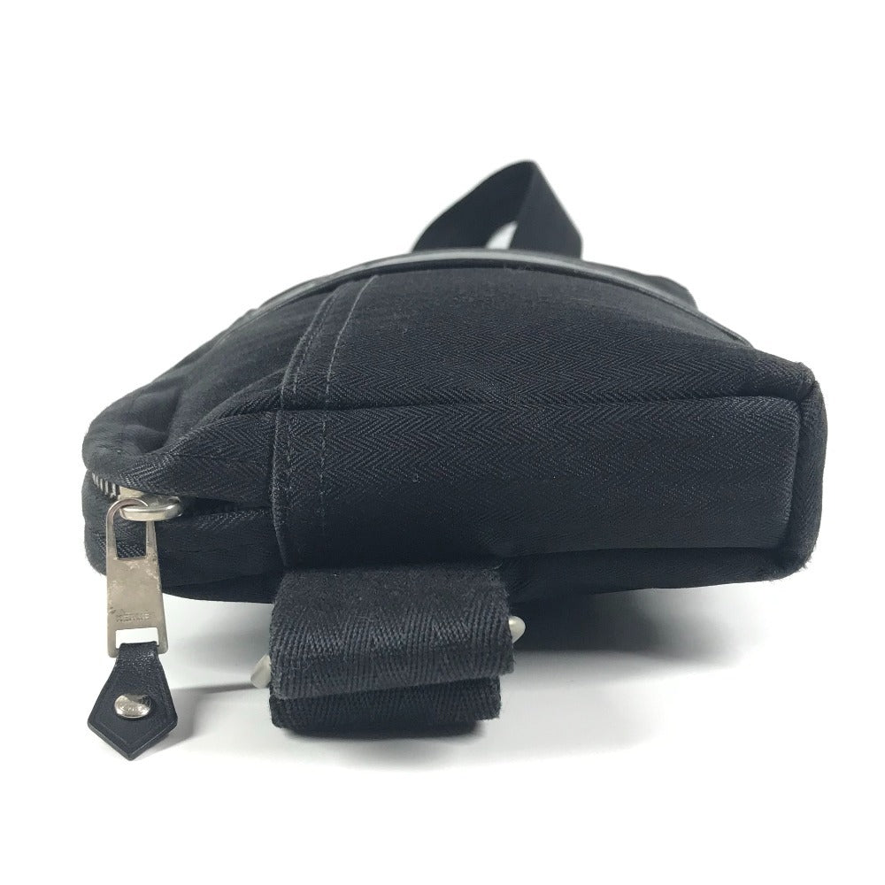 HERMES アカプルコ サンチュール カバン クロス ショルダーバッグ ウエストバッグ ボディバッグ ポリアミド ユニセックス ブラック