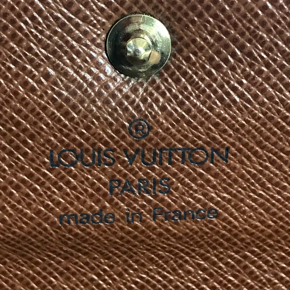 LOUIS VUITTON M61202 モノグラム ポルトトレゾールエテュイパピエ 長財布 フラップ 3つ折り財布 モノグラムキャンバス レディース ブラウン