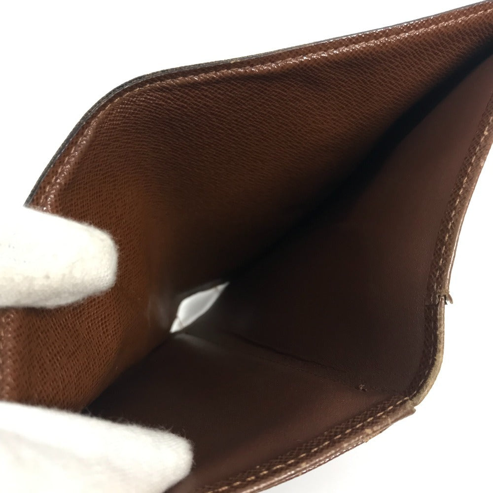 LOUIS VUITTON M61202 モノグラム ポルトトレゾールエテュイパピエ 長財布 フラップ 3つ折り財布 モノグラムキャンバス レディース ブラウン