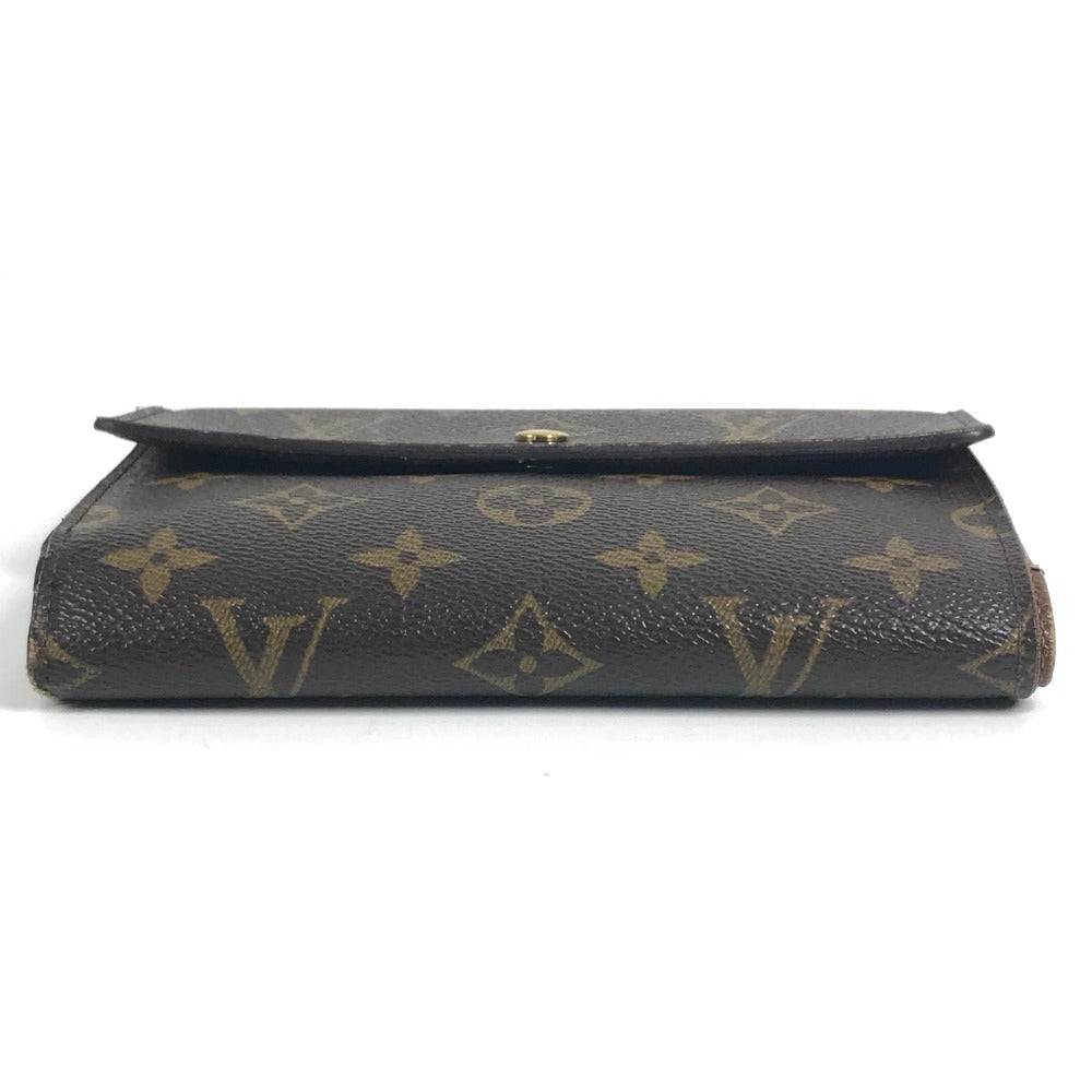 LOUIS VUITTON M61202 モノグラム ポルトトレゾールエテュイパピエ 長財布 フラップ 3つ折り財布 モノグラムキャンバス レディース ブラウン