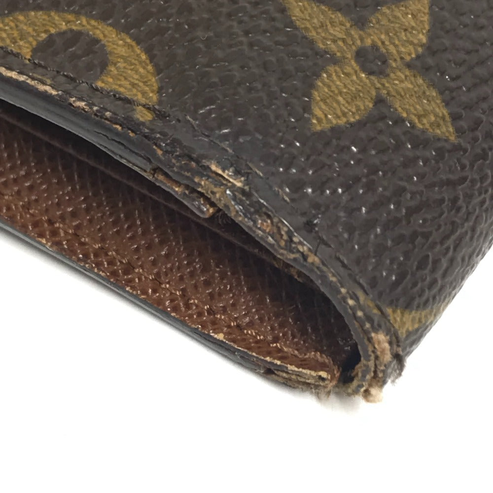 LOUIS VUITTON M61202 モノグラム ポルトトレゾールエテュイパピエ 長財布 フラップ 3つ折り財布 モノグラムキャンバス レディース ブラウン