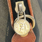 FENDI ヴィンテージ ペカン ロゴ トートバッグ カバン ハンドバッグ レザー/PVC ユニセックス カーキ