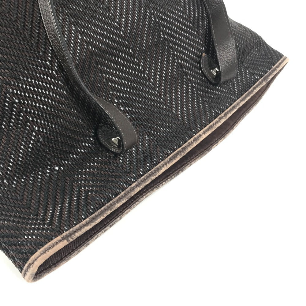 HERMES チェンナイMM チェンナイ MM カバン トートバッグ 肩掛け メッシュ ばけつ型 ショルダーバッグ レザー ユニセックス ブラウン