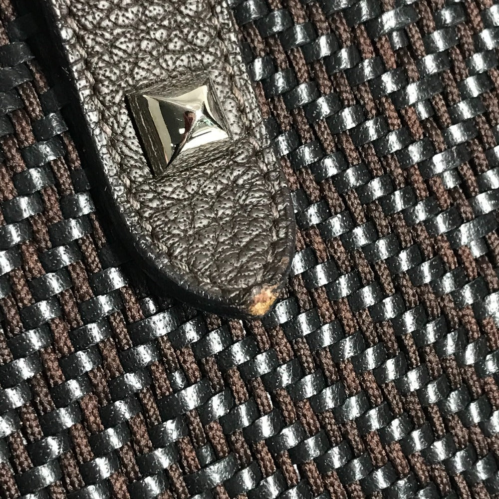 HERMES チェンナイMM チェンナイ MM カバン トートバッグ 肩掛け メッシュ ばけつ型 ショルダーバッグ レザー ユニセックス ブラウン