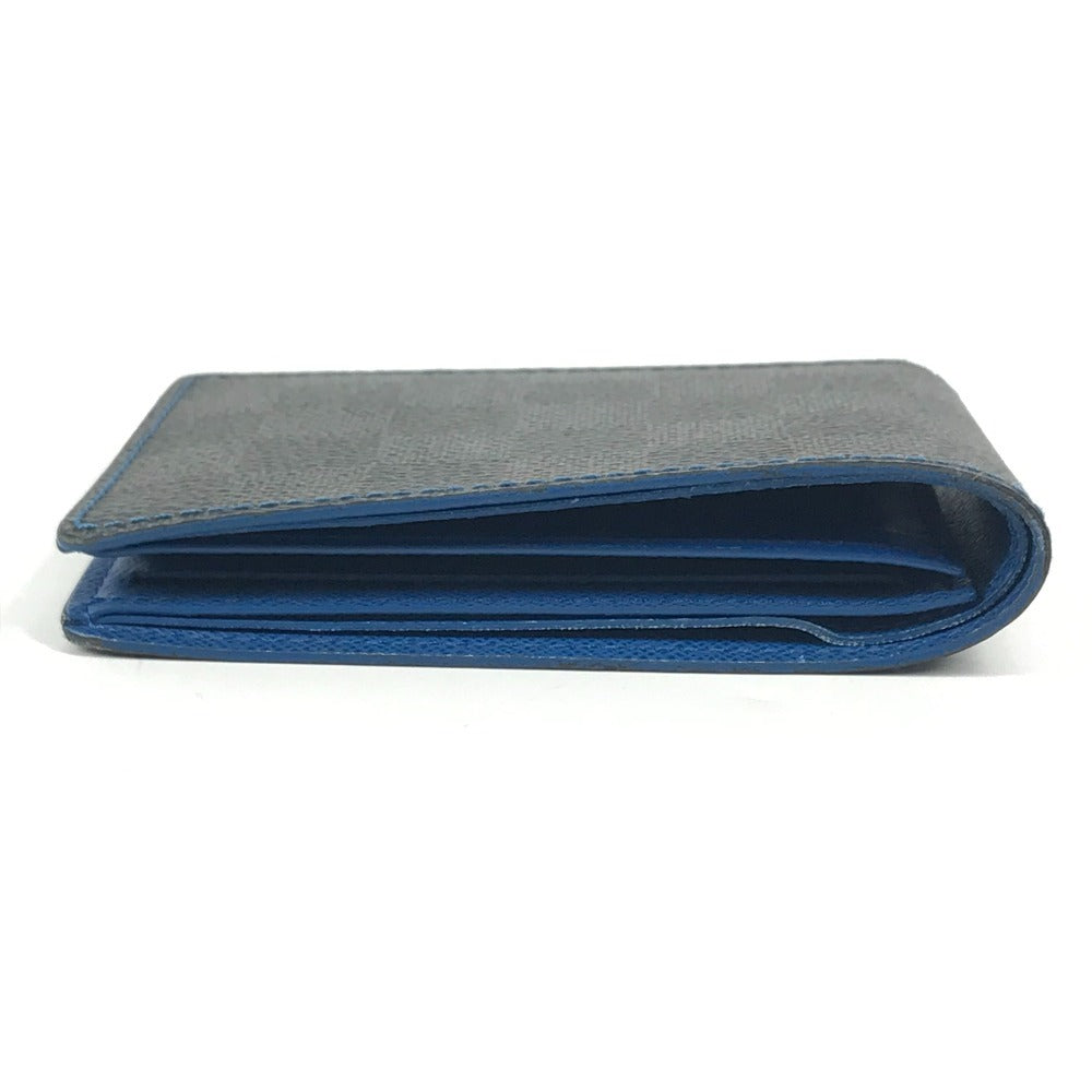 LOUIS VUITTON N64033 ダミエグラフィット ポルトフォイユ･スレンダー コンパクトウォレット 札入れ 2つ折り財布 ダミエグラフィットキャンバス メンズ ブラック