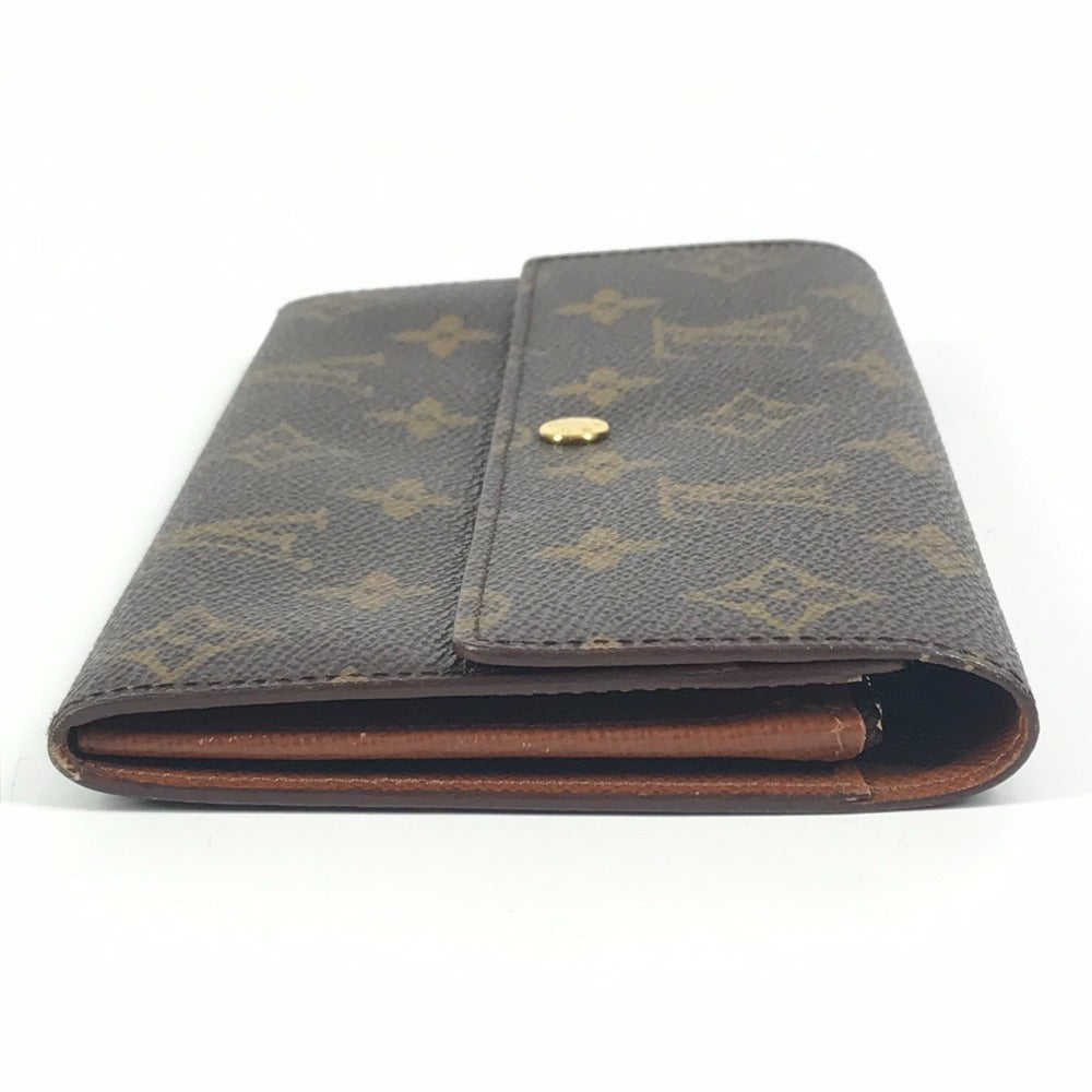 LOUIS VUITTON M61725 モノグラム ポルト モネ クレディ ポルトモネクレディ 二つ折り長財布 フラップ ロングウォレット 長財布 モノグラムキャンバス ユニセックス ブラウン
