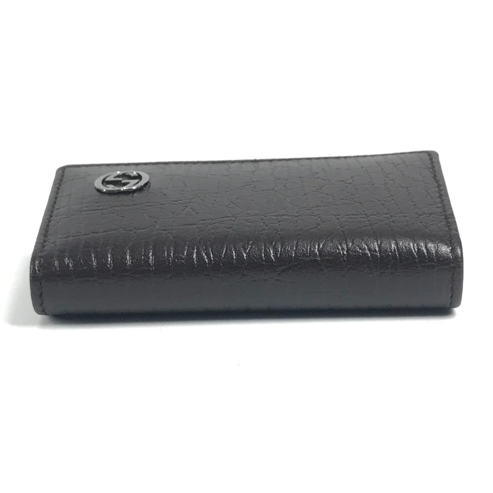 GUCCI 115225 ヴィンテージ GG インターロッキングG 6連 鍵 キーケース レザー ユニセックス ブラウン