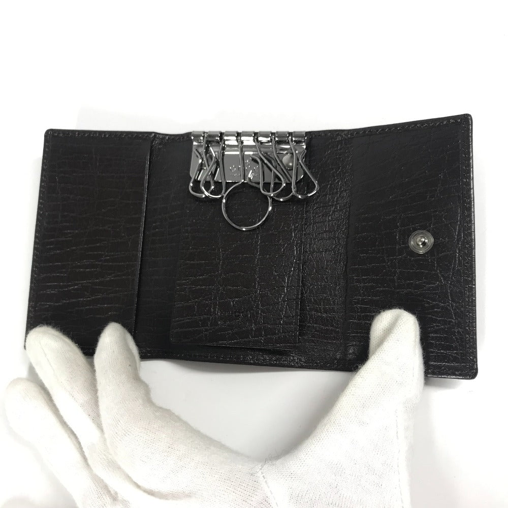 GUCCI 115225 ヴィンテージ GG インターロッキングG 6連 鍵 キーケース レザー ユニセックス ブラウン