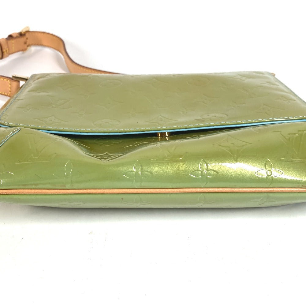 LOUIS VUITTON M91009 モノグラムヴェルニ トンプソンストリート カバン フラップ カバン 肩掛け ショルダーバッグ モノグラムヴェルニキャンバス レディース ベビーブルー ブルー