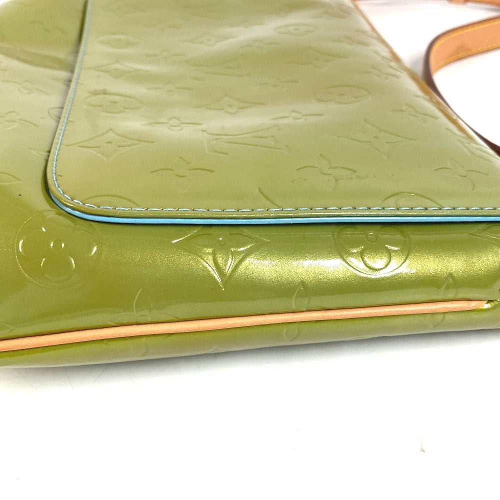 LOUIS VUITTON M91009 モノグラムヴェルニ トンプソンストリート カバン フラップ カバン 肩掛け ショルダーバッグ モノグラムヴェルニキャンバス レディース ベビーブルー ブルー
