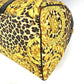 VERSACE ヴィンテージ レオパード 豹 ヒョウ カバン ハンドバッグ トラベルバッグ 旅行バッグ ボストンバッグ PVC/レザー ユニセックス イエロー