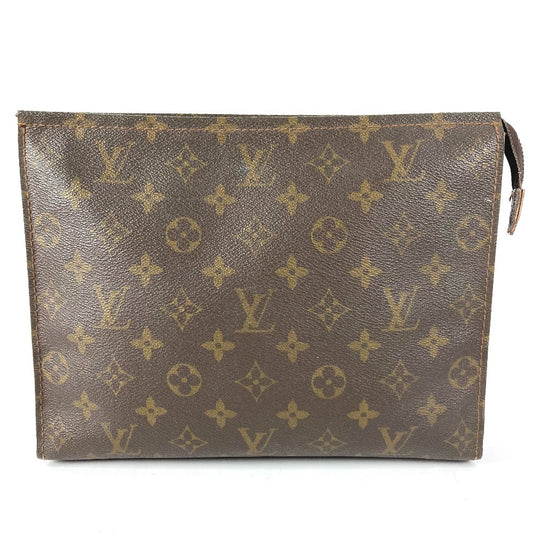 LOUIS VUITTON M47542 モノグラム ポッシュトワレ26 ポッシュトワレ 26 メイクポーチ 化粧ポーチ セカンドバッグ カバン ポーチ モノグラムキャンバス ユニセックス ブラウン
